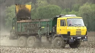 Rozmetání hnoje Tatra 815+ZDT RM 16 John Deere 7270R+Annaburger