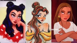 Art I Found On TikTok V100 - ✨ Disney Princesses GlowUp✨🎨