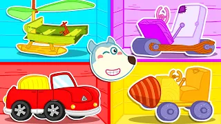 Lycan Makes DIY Four Colors Toy Cars 🐺 Funny Stories for Kids @LYCANArabic