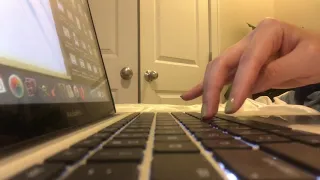 ASMR : Relaxing Typing Sounds + Gum Chewing/popping/snapping (NO talking)