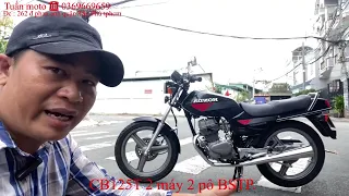 HONDA CB125T ,2 máy 2 pô. BSTP chính chủ . Xe nhập Từ Nhật . Đời cuối 1997 .số máy 12 đầu .