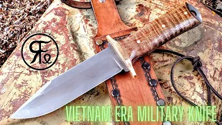 How to Make a Vietnam Era Military Knife.  Full Tang, Full Guard!