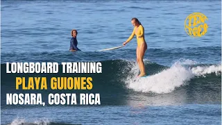 Playa Guiones, Nosara, Longboard Training