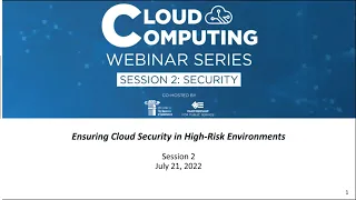 Cloud Computing Webinar: Session 2