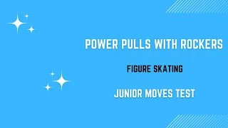 Figure skating. Power pulls with rockers (Exercises for power skating).