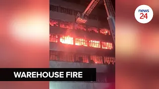 WATCH | Fire destroys warehouse in Joburg