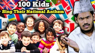 Villagers React To 100 Kids Sing Their Countries' National Anthem ! Tribal People React To