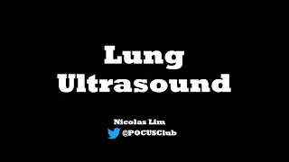 Lung Ultrasound Webinar - 3rd June 2020