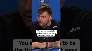 Luka calls out a reporter who tweeted about his interaction with a fan who was kicked out