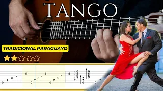 TANGO POPULAIRE  🎸  (Easy Tango Guitar) | Tutorial + TABS (Normal/Slow) |