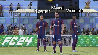 FC 24 VOLTA - Messi Neymar Vinicius vs Ronaldo Bellingham Kroos - VOLTA 3v3