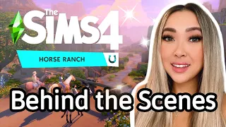 Building the Official Lots for The Sims 4 Horse Ranch Expansion Pack: SPILLING THE TEA + Build Tours