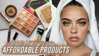 GLOWY SUMMER MAKEUP USING AFFORDABLE PRODUCTS ☀️ | Julia Adams