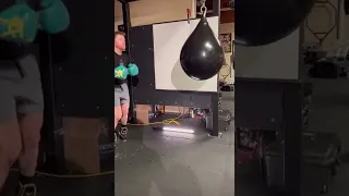 CANELO ALVAREZ CRACKS THE UPPERCUT BAG IN PREPARATION FOR GGG FIGHT