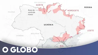 Videográfico: a evolução da Guerra da Ucrânia em três semanas