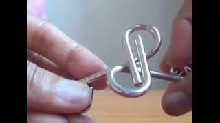 Solution to P shaped Metal ring puzzle