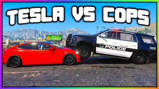 GTA 5 Roleplay - TESLA vs COPS TROLLING | RedlineRP