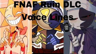 All Sun/Moon and Eclipse Voice Lines- FNAF Ruin DLC