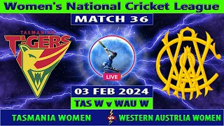 Western Australia Women vs Tasmania Women | WAU W vs TAS W | WNCL 2023-24 | Cricket Info Live