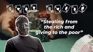Masked Gambler Uses Winnings to Help The Poor
