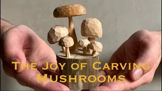 How to Whittle Mushrooms | How to Whittle Wood for Beginners | Whittling Projects for Beginners