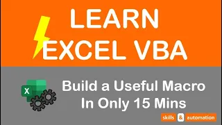 Excel VBA Crash Course for Beginners [15 Mins] Learn to Program using VBA
