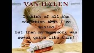 Hot for Teacher - Van Halen - Lyric Video