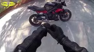 Triumph Street Triple R Before & After Accessories...