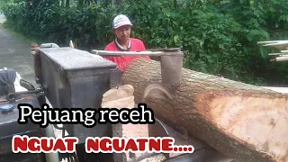 bisa karna terbiasa ~ epic skill wong ndeso ~ serkel kayu keliling