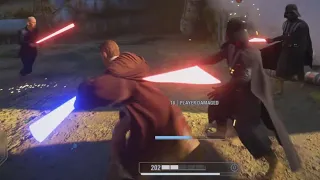 STAR WARS Battlefront 2 I got jumped while playing as Obi-Wan 😳