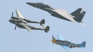 Warbirds, F/A-18 Hornet & F-15E Strike Eagle @ 2007 Planes of Fame Air Show