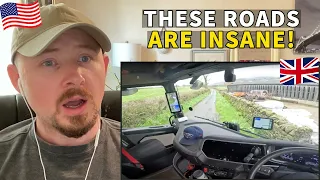 American Reacts to The 3 Worst Roads for HGV Trucks in the UK
