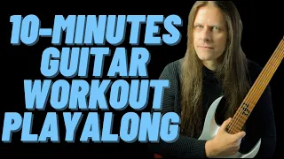 10 MIN GUITAR PLAY-ALONG (Pentatonic Scale Workout with Tabs)