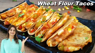 Pizza Potato Tacos Recipe - Homemade Wheat Tacos | Tacos Recipe Vegetarian