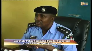 Police parades suspected armed robbers and kidnapper