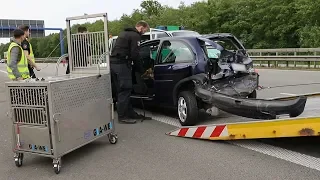 Zwei Verletzte bei Unfall auf der A1 zwischen Bramsche und Osnabrück-Nord