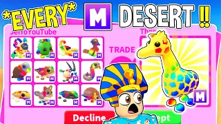 I Traded *EVERY MEGA NEON* Desert Egg Pet In Adopt Me !! Roblox Adopt Me Trading Proof (COMPILATION)