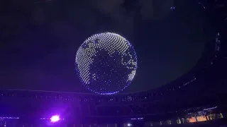 WOW - what a stunning drone show! this was next level Fire #Tokyo2020