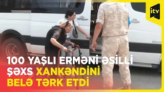 100 yaşlı erməni əsilli şəxs Laçın sərhəd-buraxılış məntəqəsindən maneəsiz keçib