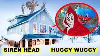 DROHNE überwacht SIREN HEAD vs HUGGY WUGGY & WEIHNACHTSMANN um 3 UHR Mittags!! | KAMBERG TV