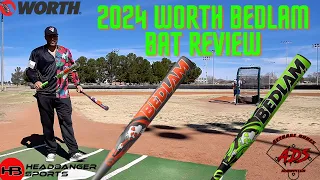 Hitting with 2024 Worth Bedlam | USSSA Slowpitch Bat Review