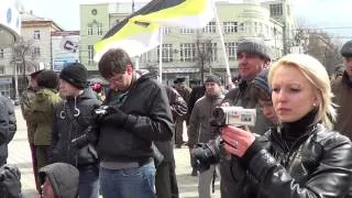 Митинг в поддержку г.Луганска - г.Воронеж - Эфир от 29.03.2014