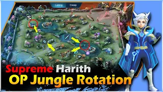 This Harith Jungle Rotation will make you GODLY | Mobile Legends