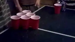 Slow Motion Beer Pong Shot