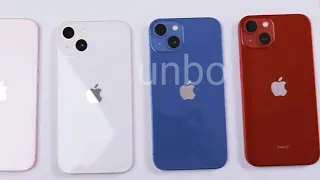 iPhone 13 All Colors Unboxing & Hands Onomparison! - Starlight vs Pink vs Blue vsMidnight vs red