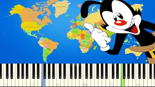 Yakko's World - Piano Tutorial / Cover - Animaniacs