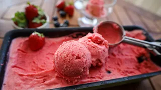 Strawberry ice cream recipe so creamy, fruity - incredibly delicious