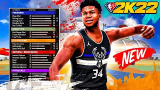 NBA 2K22 GIANNIS ANTETOKOUNMPO BUILD - OVERPOWERED GLASS-CLEANING FINISHER