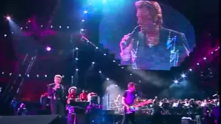 JOHNNY HALLYDAY - Que je t'aime (live symphonique) 1998 Stade de France