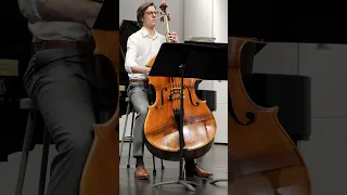 Nick Myers plays Bach Suite No. 5 at this year's Pittsburgh #doublebass Symposium